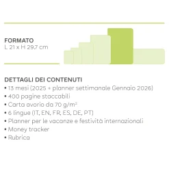 Agenda 13 Mesi Giornaliera - Maxi - 2025
