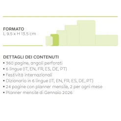 Agenda 12 Mesi Giornaliera - Small - 2025