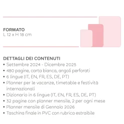 Agenda 16 Mesi Giornaliera - Medium - 2024/2025