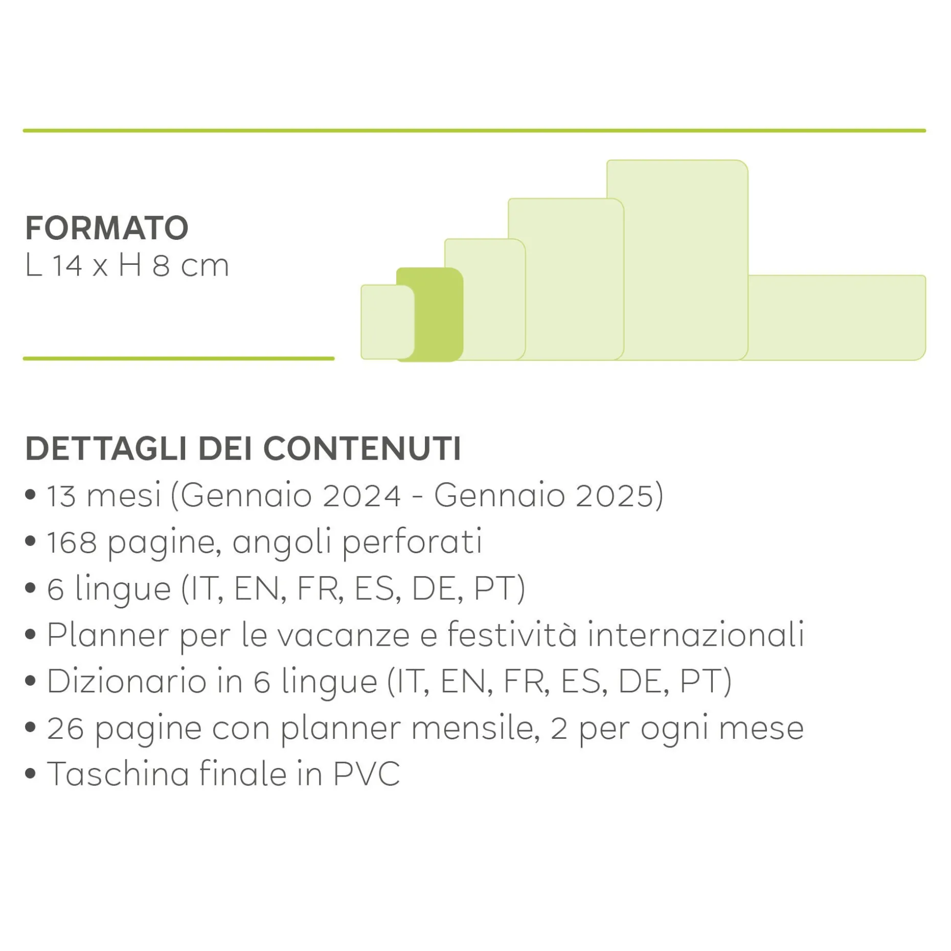 Agenda 13 Mesi Settimanale - Ad Album - Small - 2025