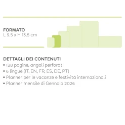Agenda 12 Mesi Settimanale - Small - 2025