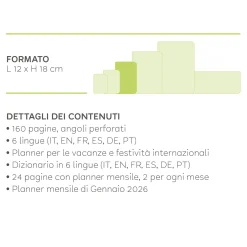 Agenda 12 Mesi Settimanale - Medium - 2025