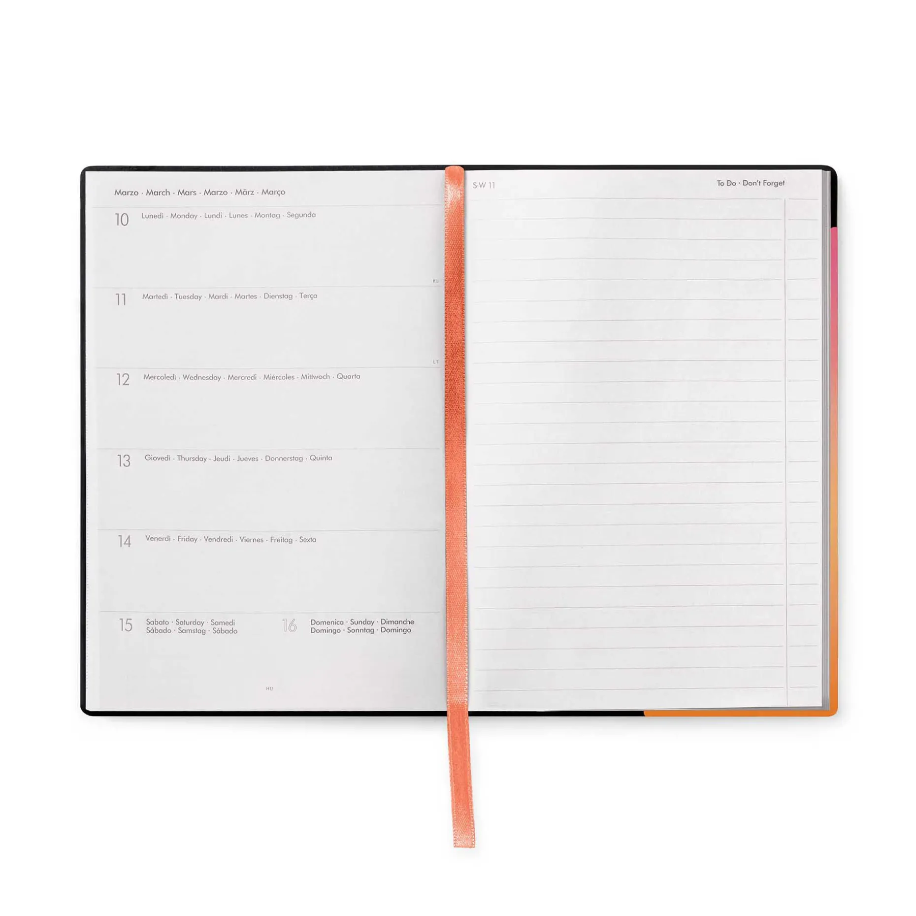 Agenda 12 Mesi Settimanale - Medium - Con Notebook - 2025