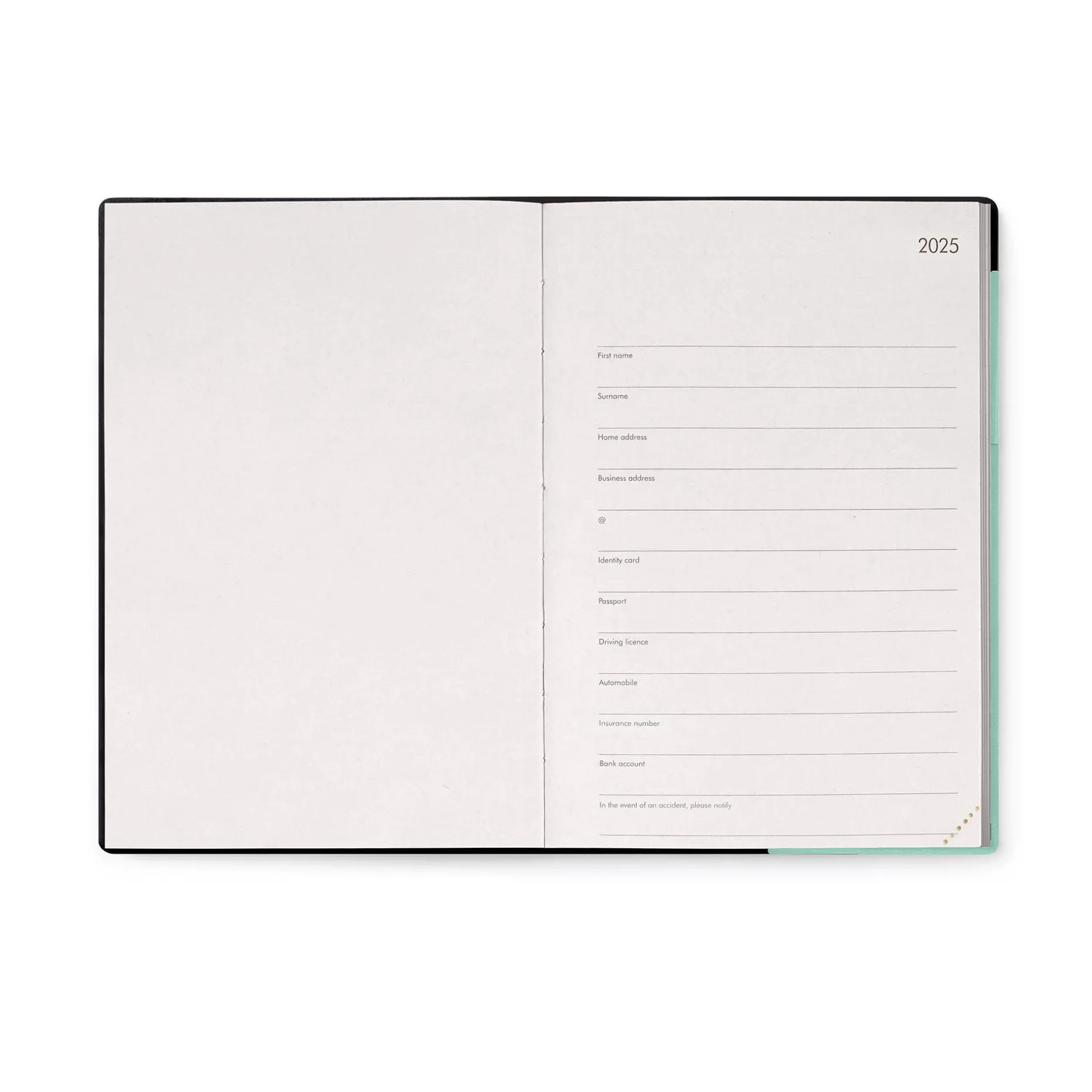 Agenda 12 Mesi Settimanale - Medium - Con Notebook - 2025