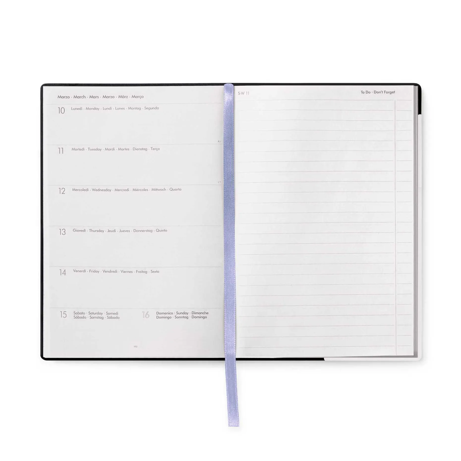 Agenda 12 Mesi Settimanale - Medium - Con Notebook - 2025