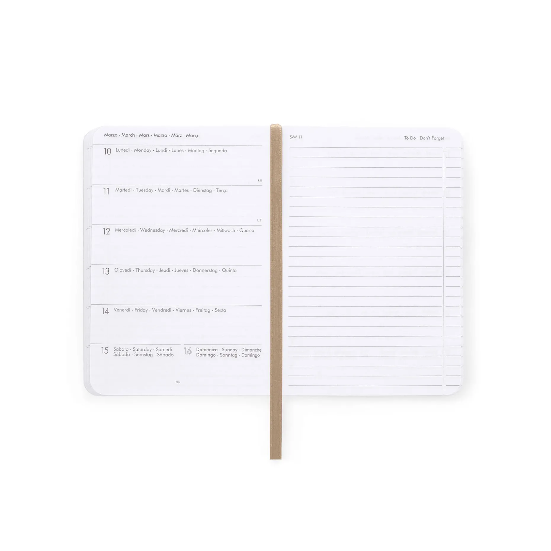 Agenda 16 Mesi Settimanale - Small - con Notebook - 2024/2025