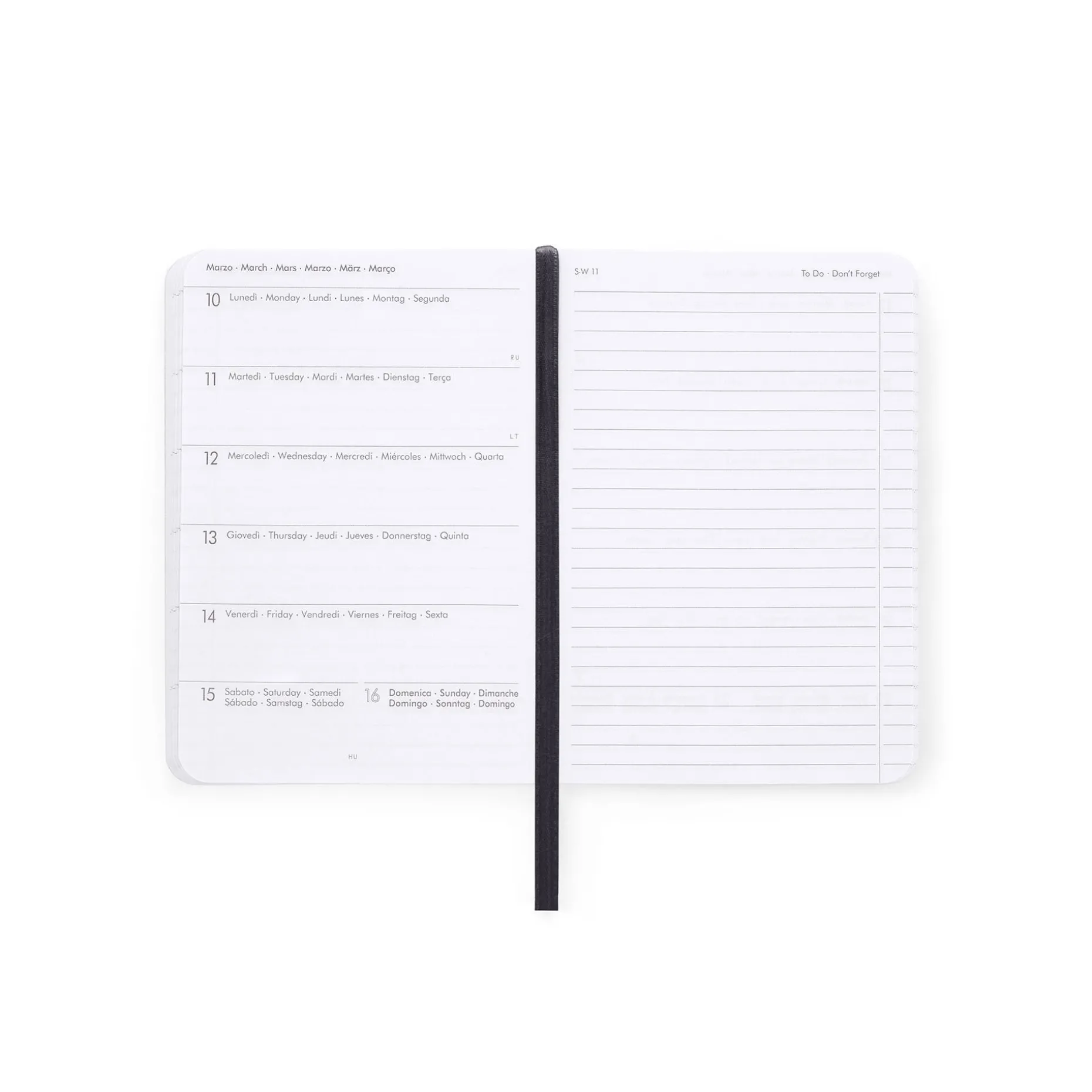 Agenda 16 Mesi Settimanale - Small - con Notebook - 2024/2025