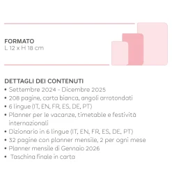 Agenda 16 Mesi Settimanale - Medium - 2024/2025
