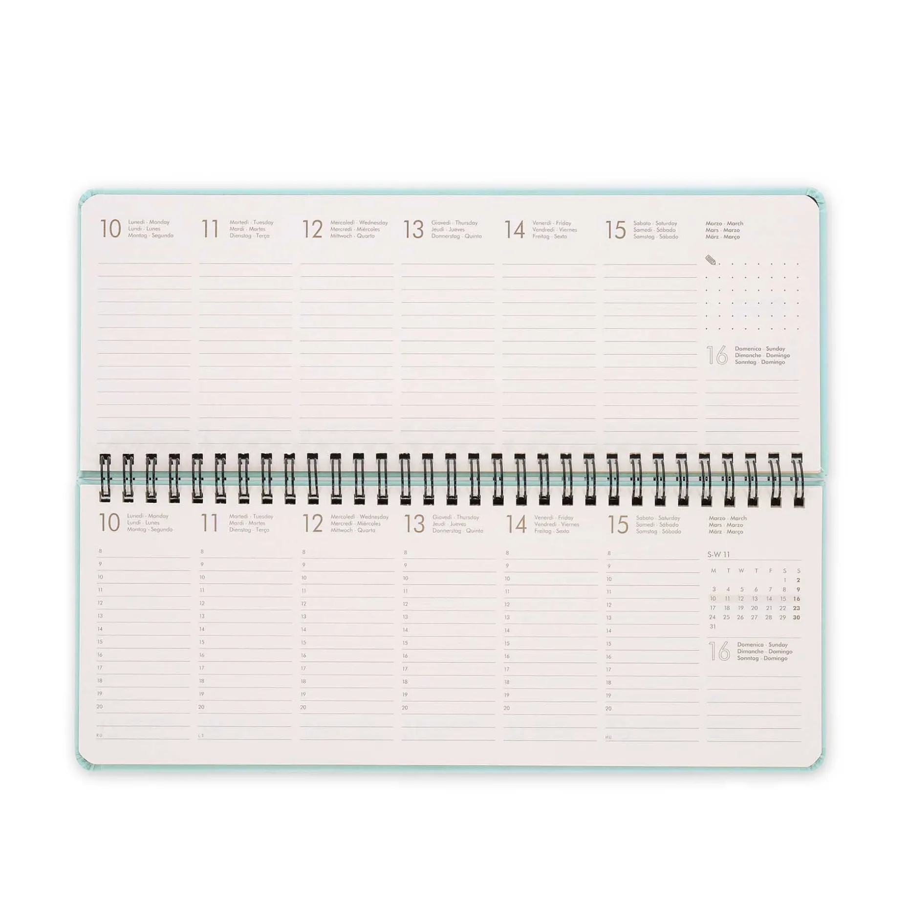 Agenda da Scrivania 13 Mesi - Desk Planner - 2025