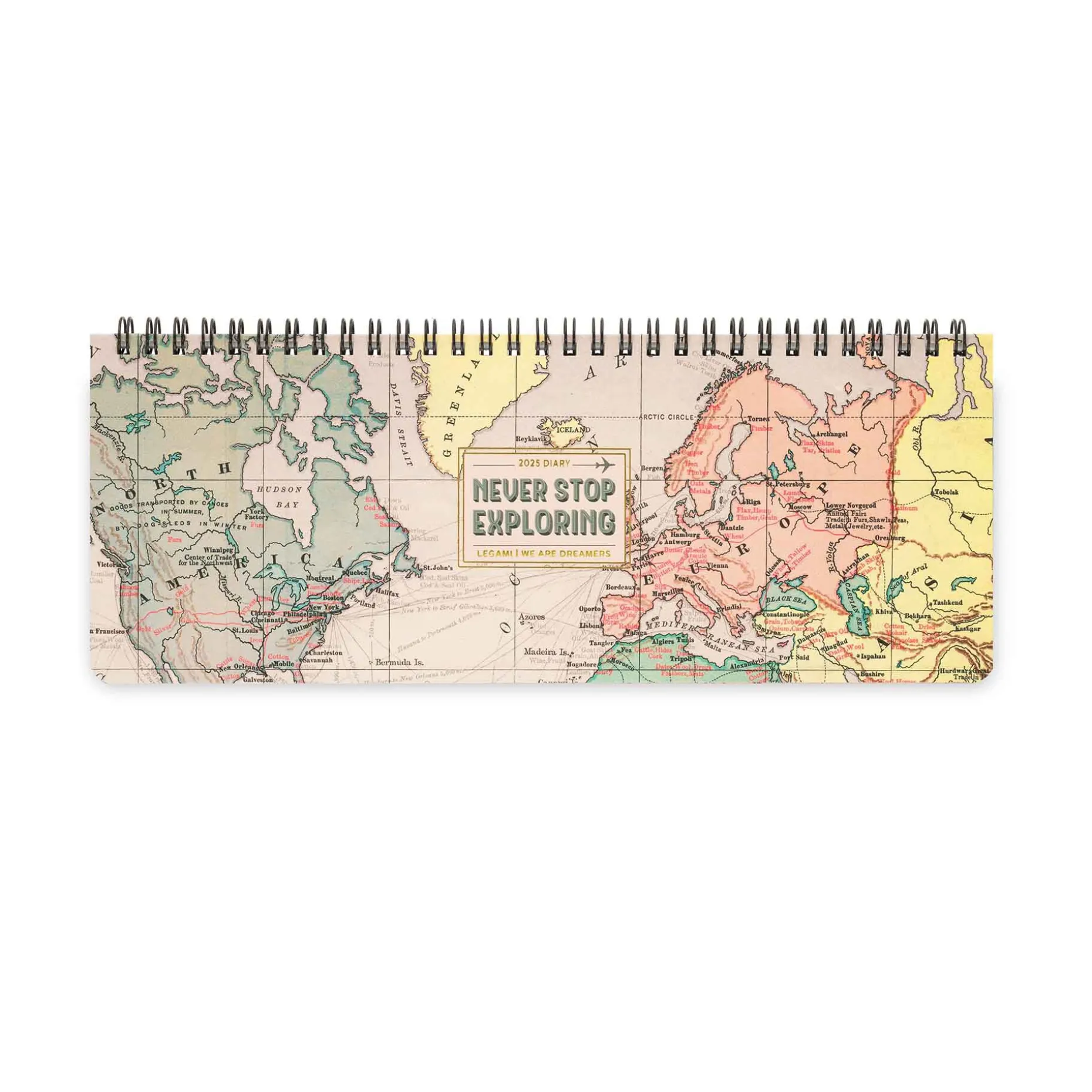 Agenda da Scrivania 13 Mesi - Desk Planner - 2025