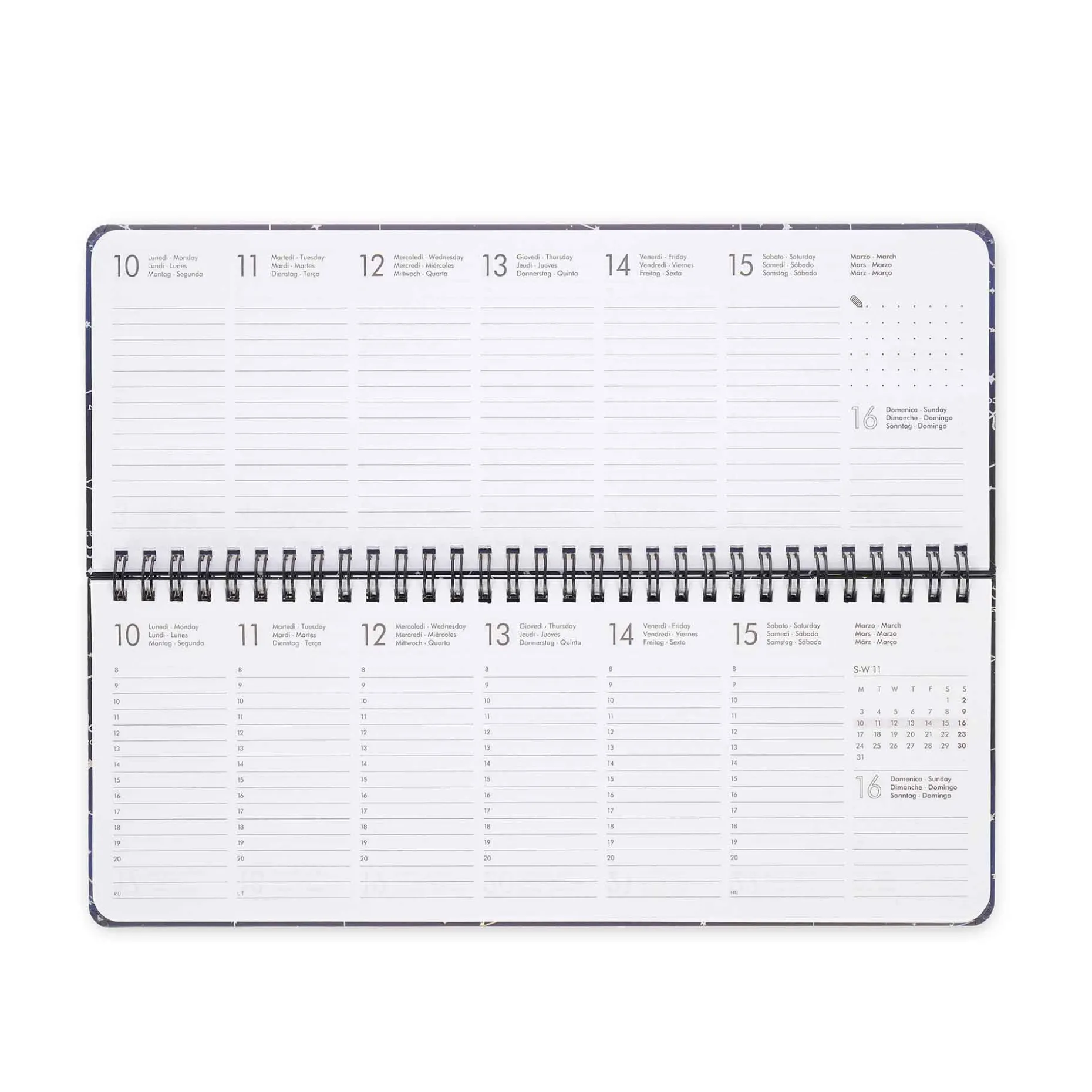 Agenda da Scrivania 13 Mesi - Desk Planner - 2025