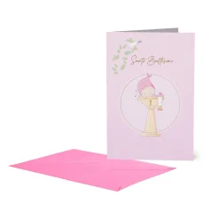 Biglietto d'Auguri - Battesimo Bimba