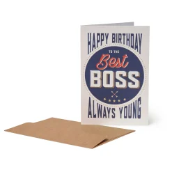 Biglietto d'Auguri - Buon Compleanno - Best Boss