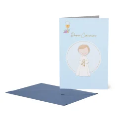 Biglietto d'Auguri - Comunione Bimbo
