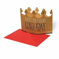 Biglietto d'Auguri 3D - Happy Birthday - King Crown