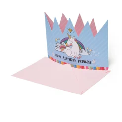 Biglietto d'Auguri 3D - Happy Birthday - Princess Crown