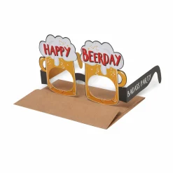Biglietto di Auguri di Compleanno - Occhiali Birra