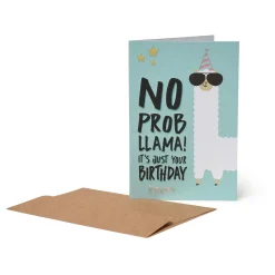 Biglietto di Auguri di Compleanno - No Probllama