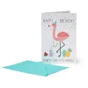 Biglietto di Auguri di Compleanno - Flamingo