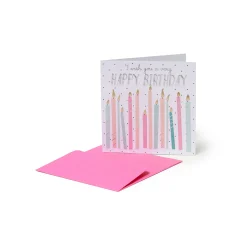 Biglietto di Auguri di Compleanno - Candeline di Compleanno