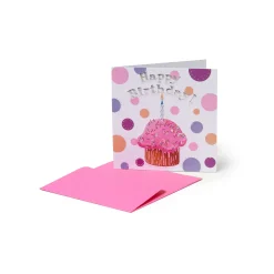 Biglietto di Auguri di Compleanno - Cupcake