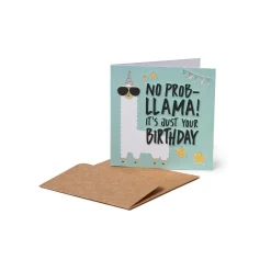 Biglietto di Auguri di Compleanno - No Probllama