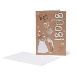 Biglietto di Congratulazioni - W gli Sposi