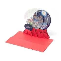 Biglietto Pop Up di Natale - Snow Globe - Large