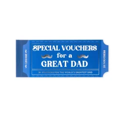 Blocchetto da 24 Voucher per il Papà - Inglese