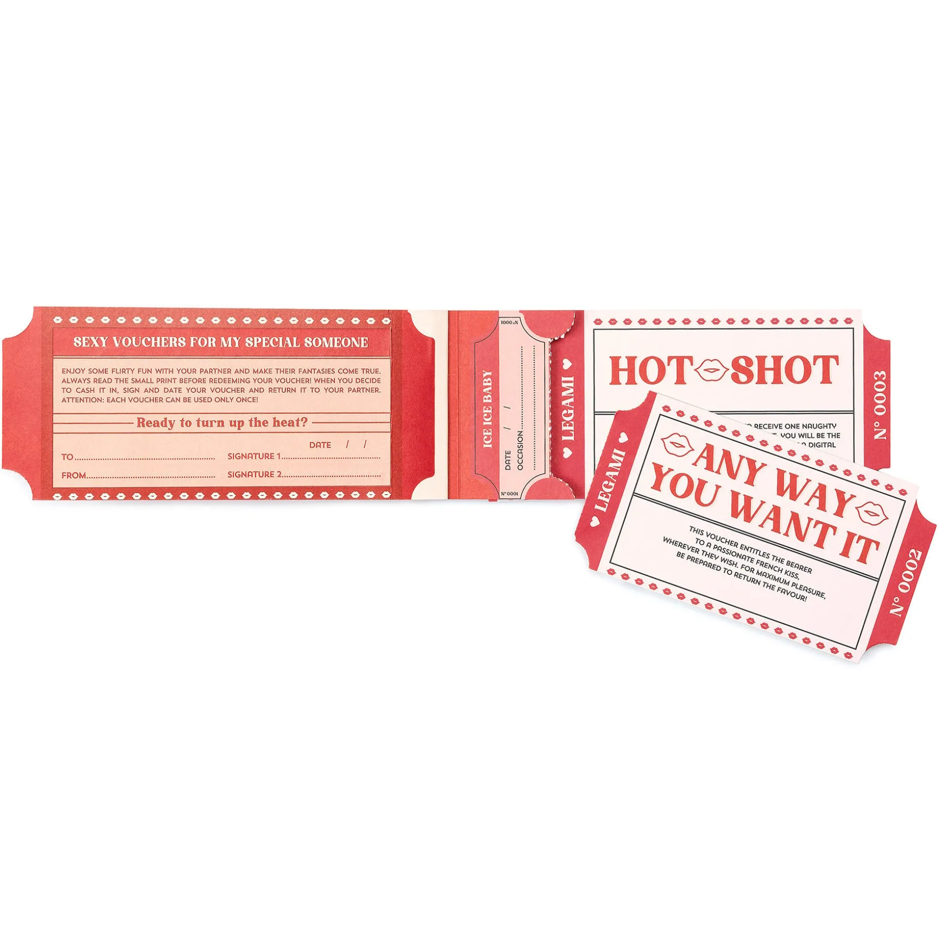 Blocchetto da 24 Voucher Piccanti - Inglese