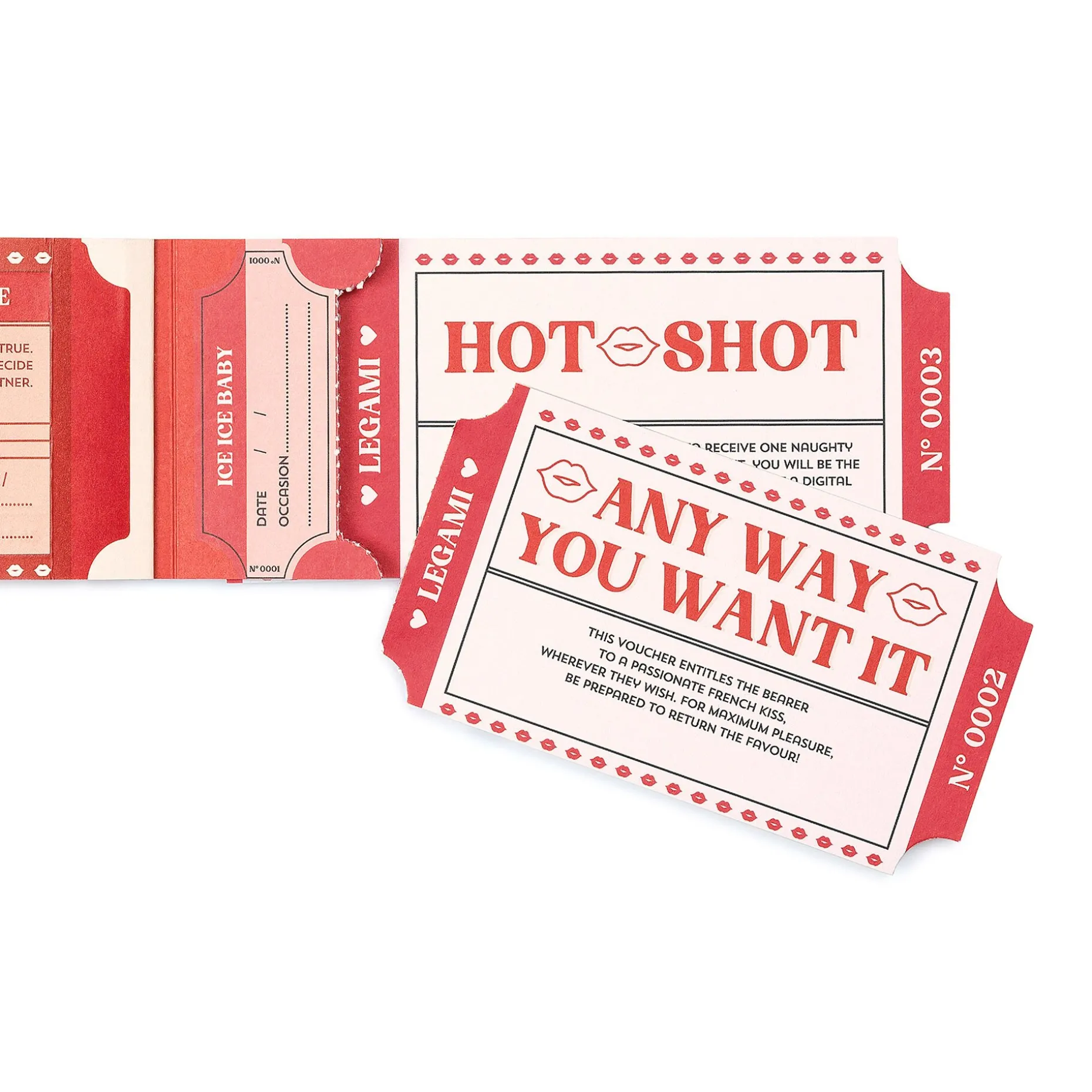Blocchetto da 24 Voucher Piccanti - Inglese