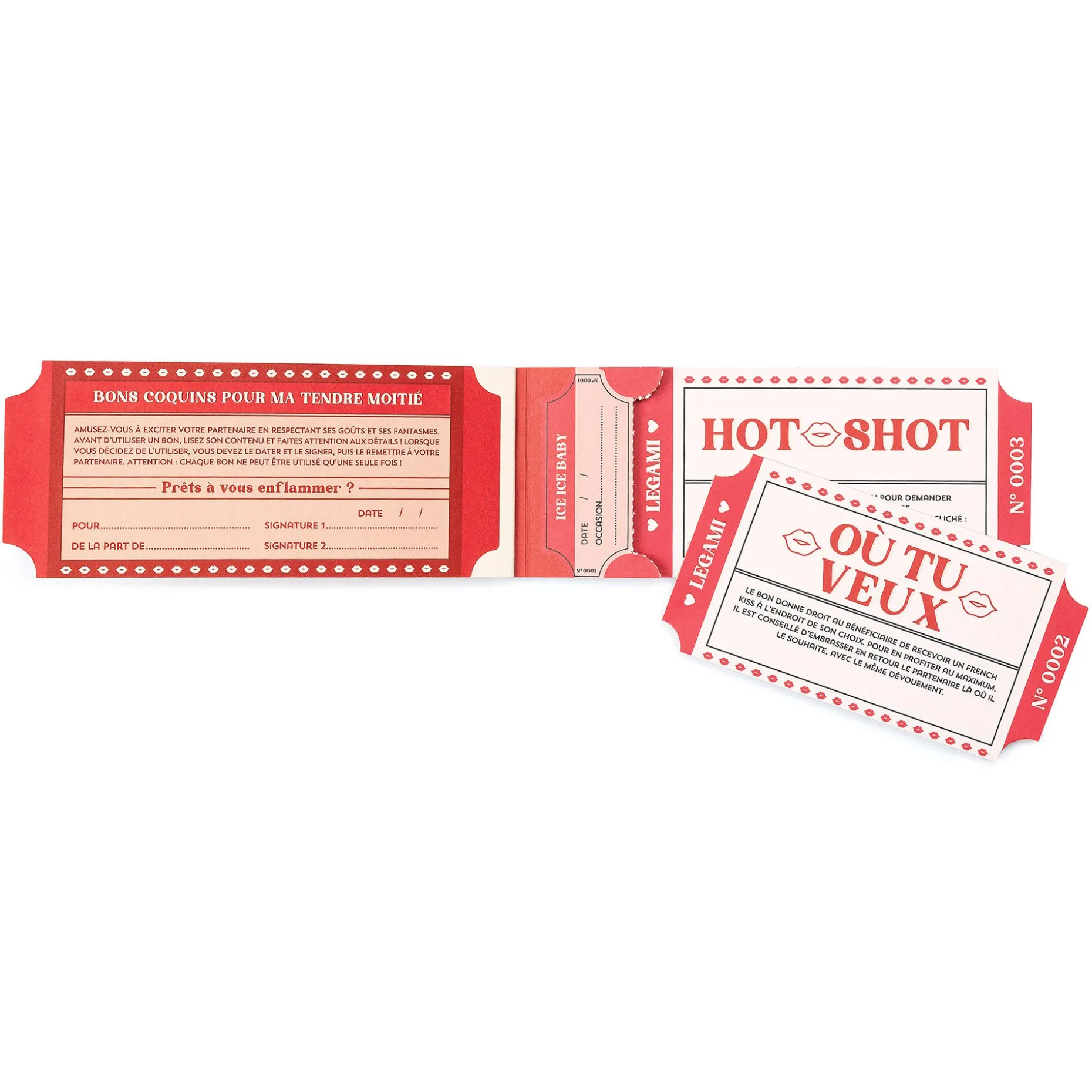 Blocchetto da 24 Voucher Piccanti - Francese