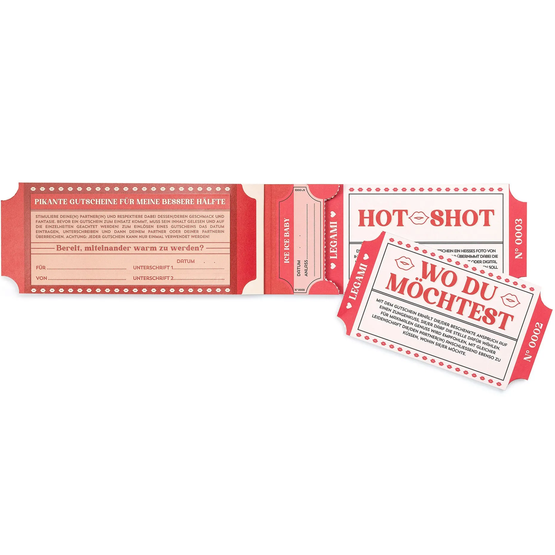 Blocchetto da 24 Voucher Piccanti - Tedesco