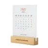 Calendario con Base in Legno - 2025