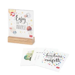Calendario con Base in Legno - 2025