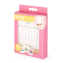 Calendario con Base in Legno - 2025