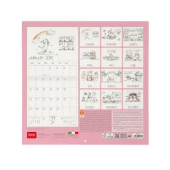 Calendario da Parete 2025 - 30 x 29 cm