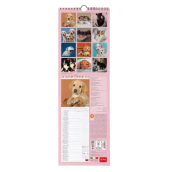 Calendario da Parete 2025 - 16 x 49 cm