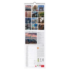 Calendario da Parete 2025 - 16 x 49 cm