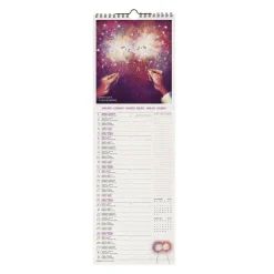 Calendario da Parete 2025 - 16 x 49 cm