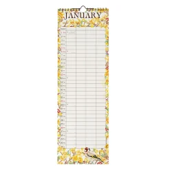 Calendario da Parete 2025 - 16 x 49 cm