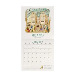 Calendario da Parete 2025 - 18 x 18 cm