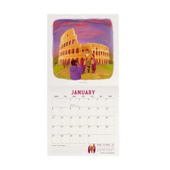 Calendario da Parete 2025 - 18 x 18 cm