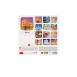 Calendario da Parete 2025 - 18 x 18 cm