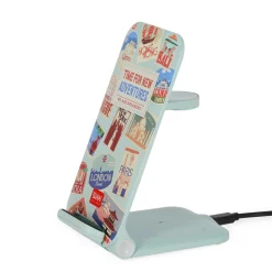 Caricabatteria Wireless 3 in 1 con Supporto - Charging Station