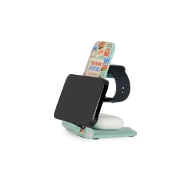 Caricabatteria Wireless 3 in 1 con Supporto - Charging Station