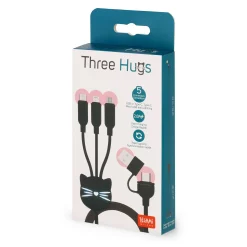 Cavo 3 in 1 di Ricarica e Sincronizzazione - Three Hugs