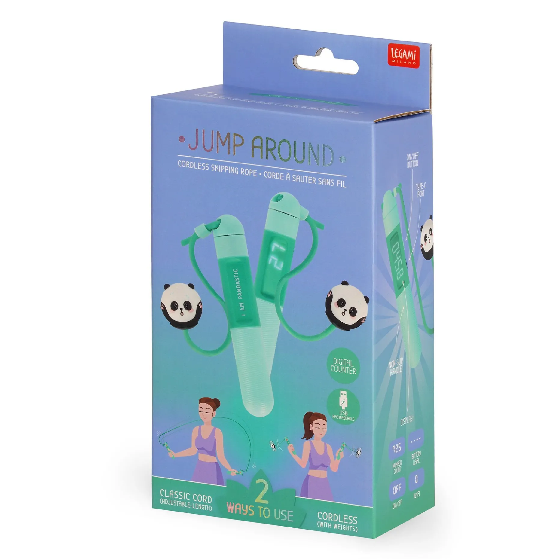Corda per Saltare Senza Fili - Jump Around