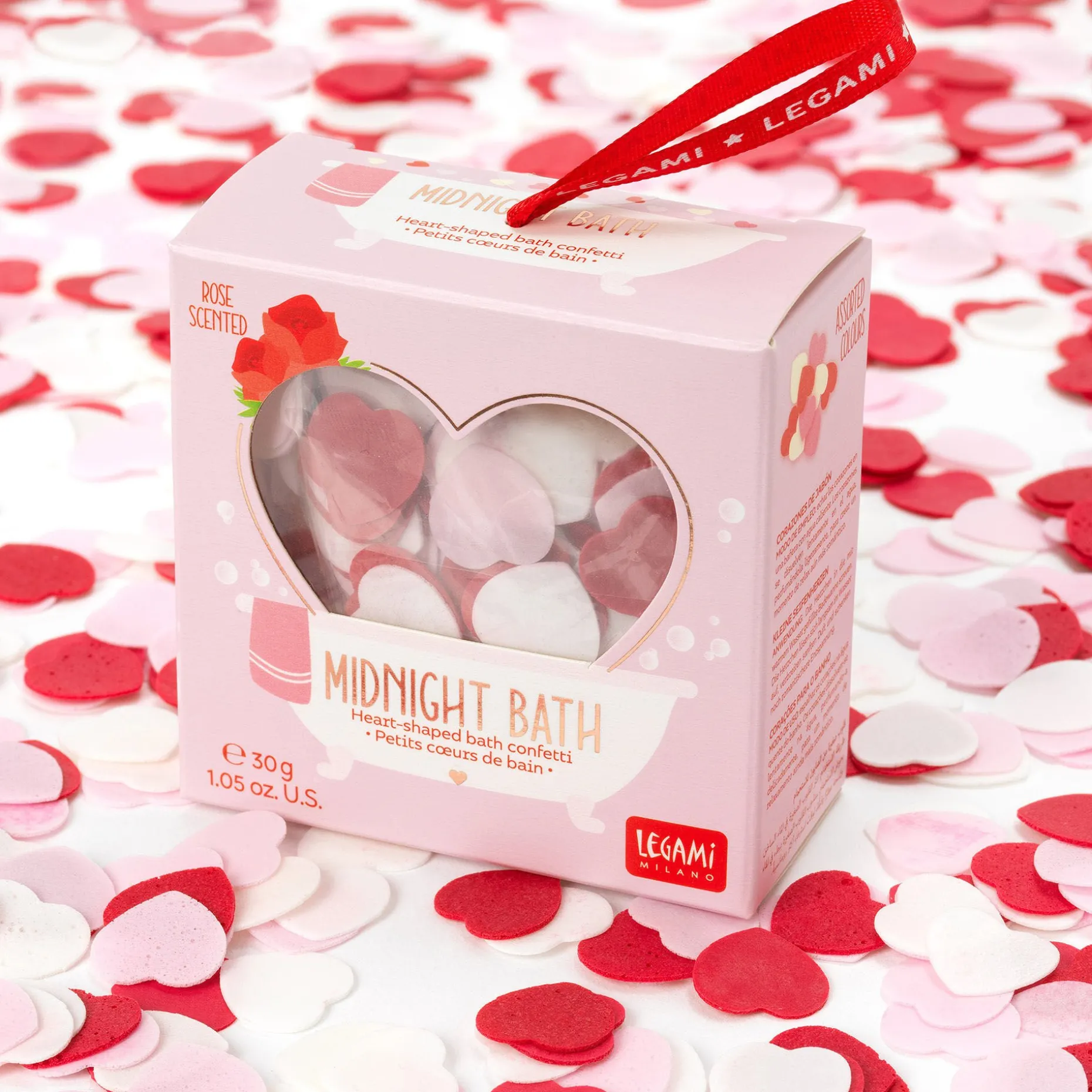 Coriandoli di Sapone da Bagno a Forma di Cuore