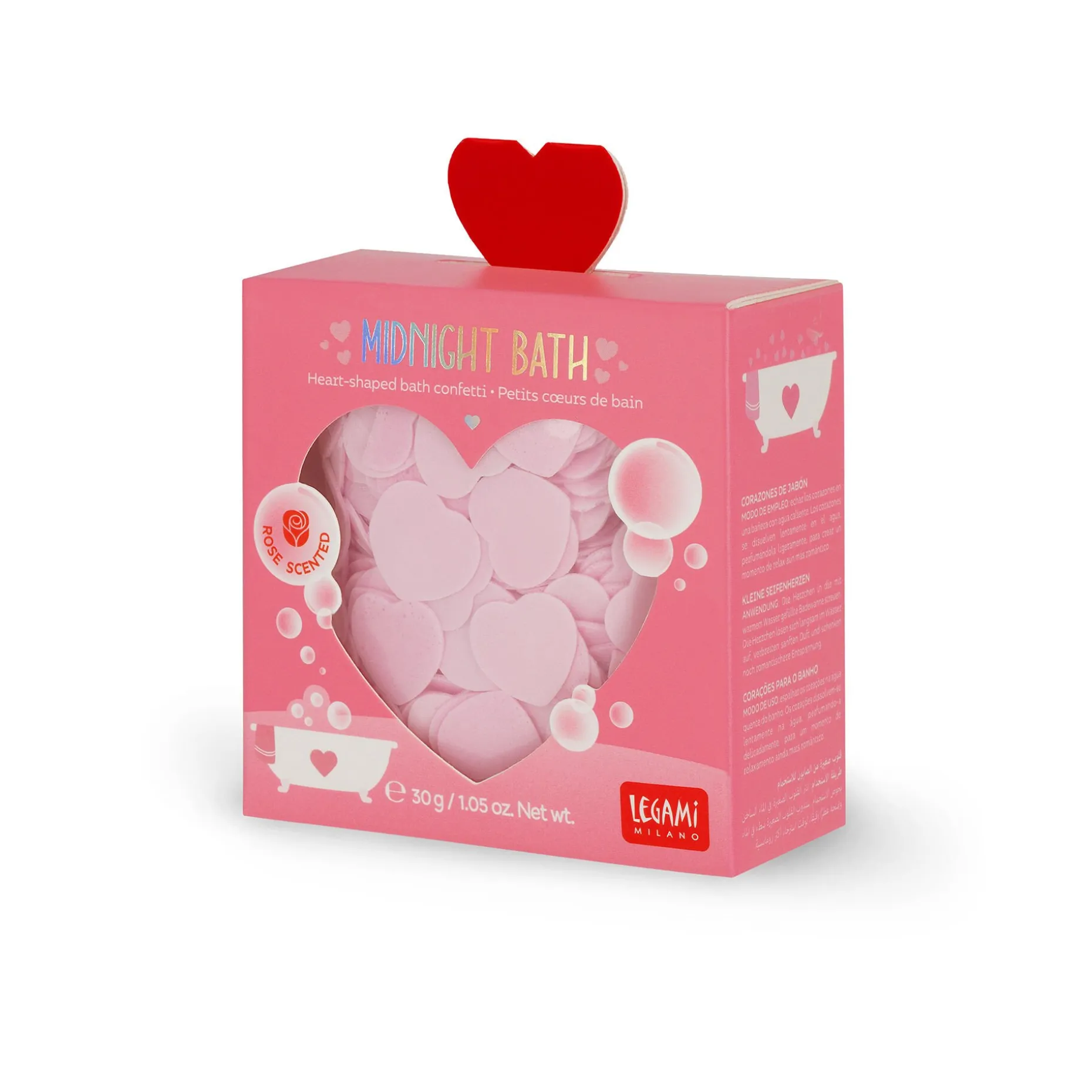 Coriandoli di Sapone da Bagno a Forma di Cuore